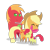 Size: 600x600 | Tagged: safe, artist:bigrodeo, derpibooru import, apple bloom, applejack, big macintosh, earth pony, pony, cute, cutie mark, female, filly, hug, mare, nuzzling, pointy ponies, siblings, simple background, the cmc's cutie marks, transparent background