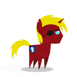 Size: 500x500 | Tagged: safe, artist:bigrodeo, oc, oc:steel prism, pony, unicorn, pointy ponies, solo