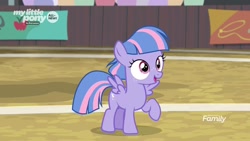 Size: 1280x720 | Tagged: safe, screencap, wind sprint, pony, common ground, raised hoof, solo