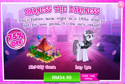 Size: 1024x692 | Tagged: safe, inky rose, pony, advertisement, costs real money, gameloft, minigolf, official