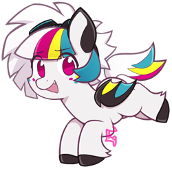 Size: 732x724 | Tagged: safe, artist:oxy-diamond, oc, oc:twisty, bat pony, pony, solo