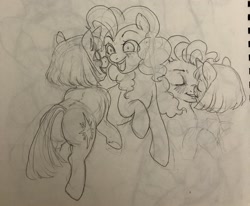 Size: 2048x1690 | Tagged: safe, artist:misstwipietwins, derpibooru import, pinkie pie, twilight sparkle, earth pony, pony, unicorn, female, kissing, lesbian, shipping, traditional art, twinkie