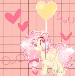 Size: 1280x1302 | Tagged: safe, artist:0akaneharumi0, oc, pegasus, pony, balloon, base used, female, mare, solo