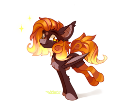 Size: 1045x901 | Tagged: safe, artist:fantom, oc, oc only, oc:fire glow, bat pony, pony, bat pony oc, clothes, female, socks, solo, striped socks