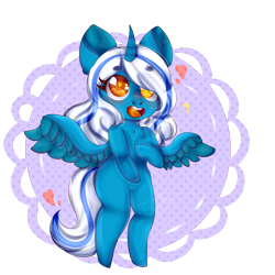 Size: 2520x2520 | Tagged: safe, artist:whocank, oc, oc:fleurbelle, alicorn, anthro, adorabelle, alicorn oc, chibi, cute, female, golden eyes, lace, mare, ocbetes, wingding eyes