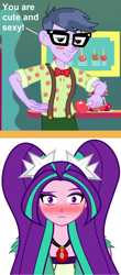 Size: 784x1788 | Tagged: safe, edit, aria blaze, microchips, better together, equestria girls, rollercoaster of friendship, ariachips, female, male, shipping, straight