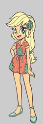 Size: 158x448 | Tagged: safe, alternate version, artist:kora kosicka, applejack, better together, equestria girls, spring breakdown, clothes, cute, jackabetes, legs, shoes, smiling, solo