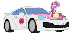 Size: 1080x540 | Tagged: safe, artist:irfanfitri, sweetie belle, equestria girls, 1000 hours in ms paint, car, cutie mark, porsche, porsche 911, the cmc's cutie marks