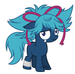 Size: 900x888 | Tagged: safe, artist:t-aroutachiikun, earth pony, pony, colt, male, ponified, sayo samonji, simple background, solo, touken ranbu, transparent background