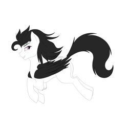 Size: 3500x3500 | Tagged: safe, artist:starshade, oc, oc only, pegasus, pony, full body, simple background, smiling, white background