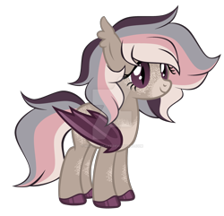 Size: 1280x1234 | Tagged: safe, artist:magicdarkart, oc, bat pony, pony, base used, body freckles, deviantart watermark, female, freckles, mare, obtrusive watermark, simple background, solo, transparent background, watermark