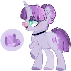 Size: 1280x1290 | Tagged: safe, artist:jxst-alexa, oc, oc:amethyst, pony, unicorn, female, magical lesbian spawn, mare, offspring, parent:maud pie, parent:rarity, parents:rarimaud, simple background, solo, transparent background