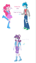 Size: 819x1403 | Tagged: safe, artist:berrypunchrules, artist:selenaede, pinkie pie, thunderbass, equestria girls, female, fusion, male, pinkiebass, shipping, straight