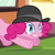 Size: 640x640 | Tagged: safe, derpibooru import, screencap, pinkie pie, earth pony, pony, mmmystery on the friendship express, bowler hat, cropped, female, hat, mare, out of context, solo