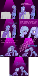 Size: 2002x4006 | Tagged: safe, artist:marikaefer, cloudchaser, flitter, pegasus, pony, alternate hairstyle, ask flitter and cloudchaser, clothes, comic, dialogue, dress, exclamation point, hoof shoes, interrobang, question mark, torn clothes