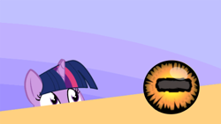 Size: 548x308 | Tagged: safe, artist:furseiseki, twilight sparkle, pony, the beginning of the end, crystal ball, exploitable meme, grogar's orb, meme, solo, soon, spilled milk