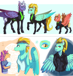 Size: 7077x7396 | Tagged: safe, artist:venommocity, lightning dust, rolling thunder, scootaloo, short fuse, anthro, the washouts