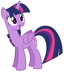 Size: 3724x4192 | Tagged: safe, artist:andoanimalia, twilight sparkle, twilight sparkle (alicorn), alicorn, pony, newbie dash, absurd resolution, cutie mark, excited, female, looking up, mare, open mouth, simple background, solo, transparent background, vector