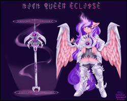 Size: 5530x4391 | Tagged: safe, artist:nekomellow, oc, oc:sunbeam eclipse, alicorn, anthro, armor