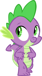 Size: 3372x6056 | Tagged: safe, artist:memnoch, spike, dragon, cute, simple background, smiling, solo, spikabetes, transparent background, vector, winged spike