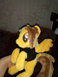 Size: 750x1000 | Tagged: safe, artist:allunacraft, pegasus, pony, alex gaskarth, all time low, clothes, commission, irl, male, photo, plushie, ponified, shirt, solo, stallion, t-shirt, tail feathers