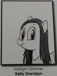 Size: 1542x2048 | Tagged: safe, derpibooru import, pony, kelly sheridan, monochrome, production art