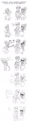 Size: 463x1920 | Tagged: safe, artist:bevin brand, sci-twi, timber spruce, twilight sparkle, better together, equestria girls, adorkable, black and white, comic, cute, dork, female, grayscale, male, monochrome, official fan art, twolight