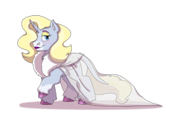 Size: 1280x854 | Tagged: safe, artist:itstechtock, oc, oc:curtain call, pony, unicorn, clothes, crossdressing, dress, lipstick, male, simple background, solo, stallion, transparent background