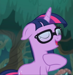 Size: 624x644 | Tagged: safe, screencap, sci-twi, twilight sparkle, pony, unicorn, better together, equestria girls, spring breakdown, cropped, equestria girls ponified, eyes closed, floppy ears, glasses, open mouth, ponified, solo, unicorn sci-twi