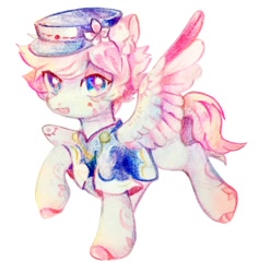 Size: 1280x1348 | Tagged: safe, artist:nitrogenowo, oc, pegasus, pony, clothes, hat, solo