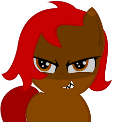 Size: 636x677 | Tagged: safe, artist:remareshadows, oc, oc:midnightdesire, pony, female, filly, smiling, smirk