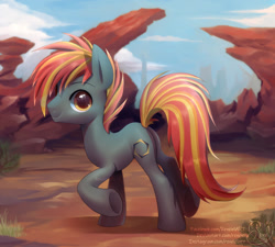 Size: 1024x922 | Tagged: safe, artist:renciel, oc, earth pony, pony, solo