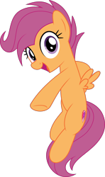 Size: 5500x9319 | Tagged: safe, artist:jhayarr23, scootaloo, pegasus, pony, growing up is hard to do, absurd resolution, cute, cutealoo, female, mare, older, older scootaloo, open mouth, simple background, solo, transparent background, vector