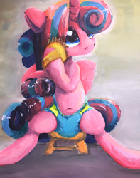 Size: 2048x2596 | Tagged: safe, artist:asdfasfasda, princess flurry heart, pony, diaper, foal, solo, stool