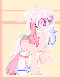 Size: 1280x1576 | Tagged: safe, artist:fliyingrainbow, oc, earth pony, pony, base used, female, glasses, mare, solo