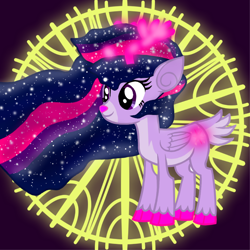 Size: 1500x1500 | Tagged: safe, artist:katya, artist:razoredge2312, twilight sparkle, deer, best gift ever, deerified, magic, species swap, ultimate twilight, vector