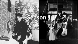 Size: 1280x720 | Tagged: safe, twilight sparkle, human, unicorn, season 1, black and white, george harrison, grayscale, irl, irl human, monochrome, photo, vector