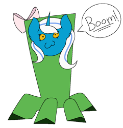 Size: 831x861 | Tagged: safe, artist:specialthankstoringo, oc, oc:fleurbelle, alicorn, pony, alicorn oc, bow, creeper, female, hair bow, mare, minecraft, pony oc