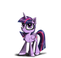 Size: 1250x1180 | Tagged: safe, artist:chopsticks, twilight sparkle, twilight sparkle (alicorn), alicorn, pony, cheek fluff, chest fluff, ear fluff, female, hoof fluff, looking at you, mare, solo