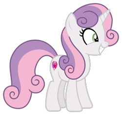 Size: 1917x1801 | Tagged: safe, artist:sonofaskywalker, sweetie belle, pony, unicorn, growing up is hard to do, cutie mark, female, grin, mare, older, older sweetie belle, simple background, smiling, solo, the cmc's cutie marks, transparent background, vector