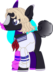 Size: 1280x1744 | Tagged: safe, artist:daydreamprince, artist:lazuli, oc, oc only, earth pony, pony, augmented tail, base used, clothes, commission, male, simple background, solo, stallion, transparent background