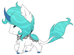 Size: 1024x753 | Tagged: safe, artist:crystal-tranquility, oc, oc:tadashi, original species, pond pony, chibi, eyes closed, male, simple background, solo, transparent background