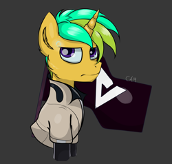 Size: 1974x1878 | Tagged: safe, artist:lux-arume, oc, oc only, pony, unicorn, commission, detroit: become human, male, solo