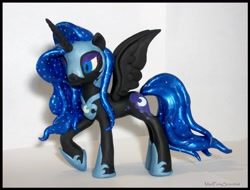 Size: 3864x2936 | Tagged: safe, artist:madponyscientist, nightmare moon, pony, craft, irl, photo, raised hoof, solo