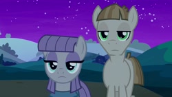 Size: 1920x1080 | Tagged: safe, screencap, maud pie, mudbriar, pony, student counsel, night