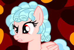 Size: 1200x800 | Tagged: safe, artist:katya, cozy glow, pegasus, pony, adult, cozy glow is not amused, older, older cozy glow, solo