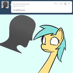 Size: 750x750 | Tagged: safe, artist:datahmedz, sunshower raindrops, pony, ask, raindropsanswers, solo, tumblr