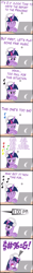 Size: 2000x16000 | Tagged: safe, artist:mrkat7214, twilight sparkle, twilight sparkle (alicorn), alicorn, pony, comic:twilight vs. computer, absurd resolution, censored vulgarity, comic, computer, crying, grawlixes, headphones, laptop computer, solo