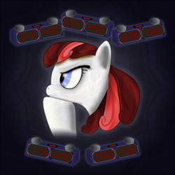 Size: 2000x2000 | Tagged: safe, artist:paracompact, oc, oc only, pony, atg 2019, bust, chess, newbie artist training grounds, portrait, simple background