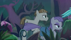 Size: 1920x1080 | Tagged: safe, screencap, maud pie, mudbriar, pony, student counsel, everfree forest, runnng